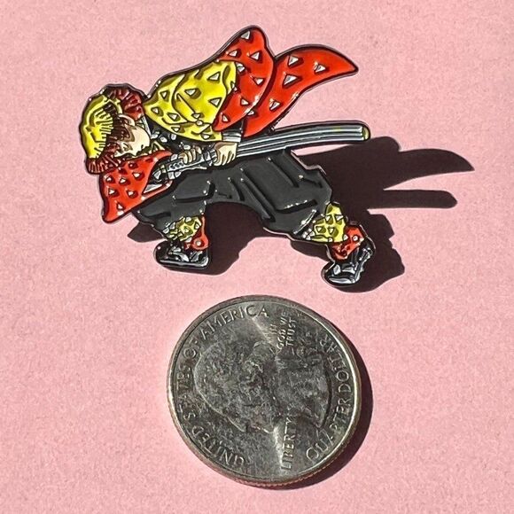 Demon Slayer Anime Zenitsu First Form Enamel Pin - Picture 3 of 5